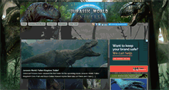 Desktop Screenshot of jurassicworlduniverse.com
