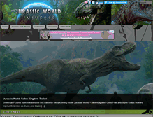Tablet Screenshot of jurassicworlduniverse.com
